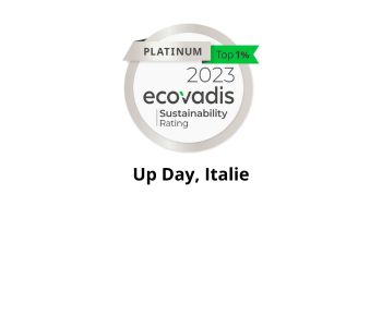 Up Day (Italie) a obtenu la médaille platinium Ecovadis 2023