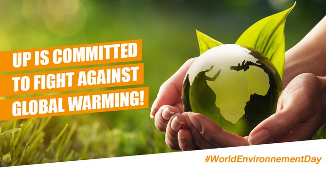 Up is committed to fight against global warming!